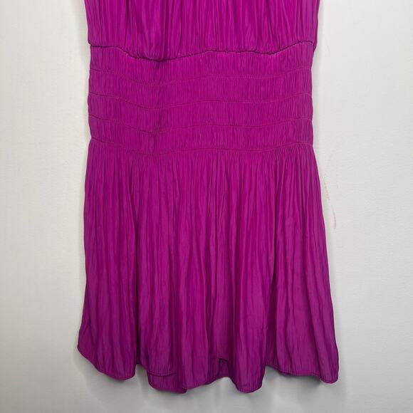 Ramy Brook Paris Magenta Mini Dress Size Large - Picture 4 of 8